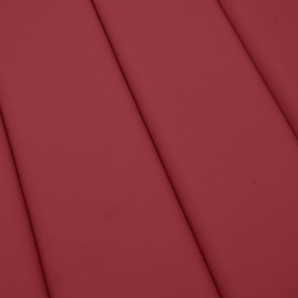 Sun Lounger Cushion Wine Red 200x60x3cm Oxford Fabric