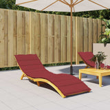 Sun Lounger Cushion Wine Red 200x60x3cm Oxford Fabric