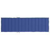 Sun Lounger Cushion Royal Blue 200x60x3cm Oxford Fabric - 45-Degree Angle