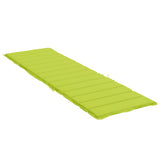 Sun Lounger Cushion Bright Green 200x60x3cm Oxford Fabric