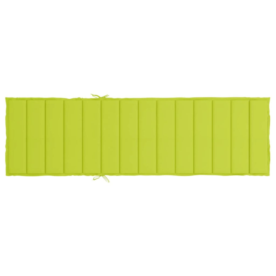 Sun Lounger Cushion Bright Green 200x60x3cm Oxford Fabric