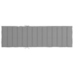 Sun Lounger Cushion Grey 200x70x3cm Oxford Fabric