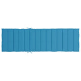 Sun Lounger Cushion Blue 200x70x3cm Oxford Fabric