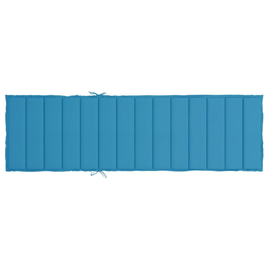 Sun Lounger Cushion Blue 200x70x3cm Oxford Fabric