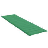 Sun Lounger Cushion Green 200x70x3cm Oxford Fabric
