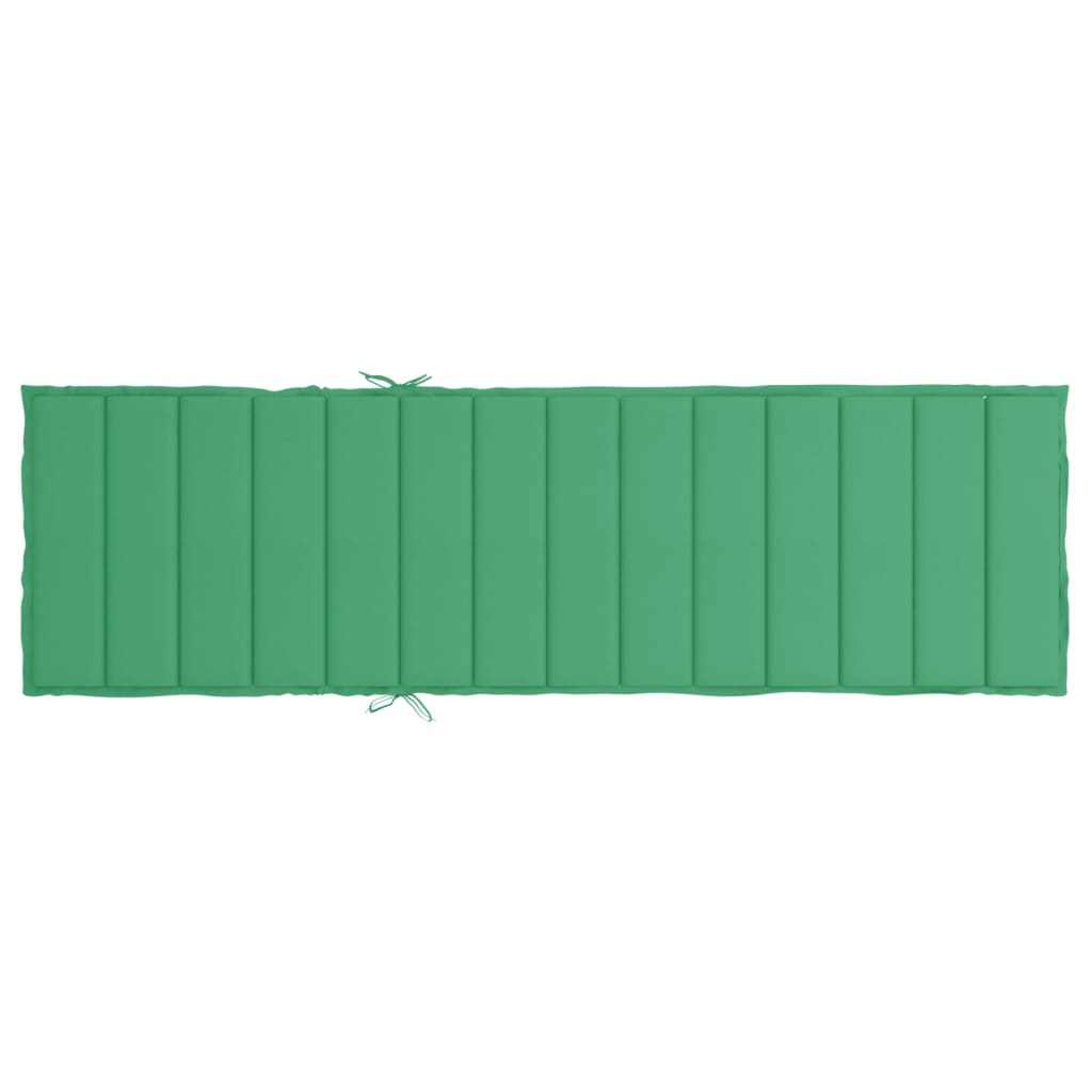 Sun Lounger Cushion Green 200x70x3cm Oxford Fabric