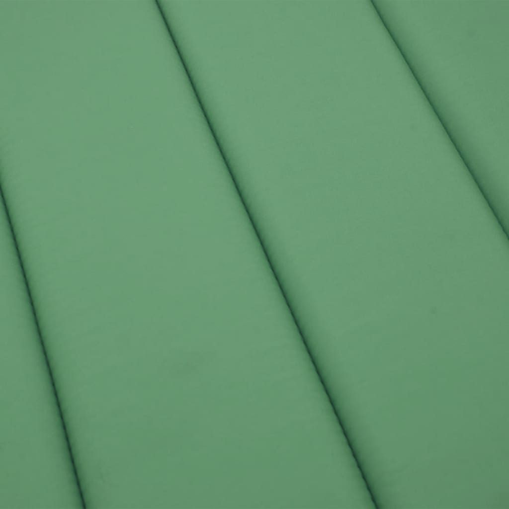 Sun Lounger Cushion Green 200x70x3cm Oxford Fabric