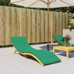 Sun Lounger Cushion Green 200x70x3cm Oxford Fabric