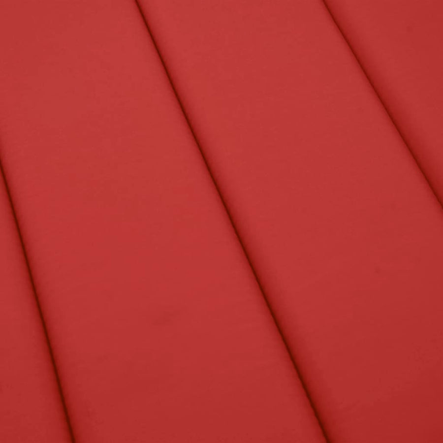 Sun Lounger Cushion Red 200x70x3cm Oxford Fabric