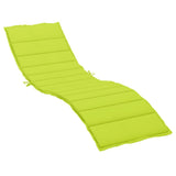 Sun Lounger Cushion Bright Green 200x70x3cm Oxford Fabric
