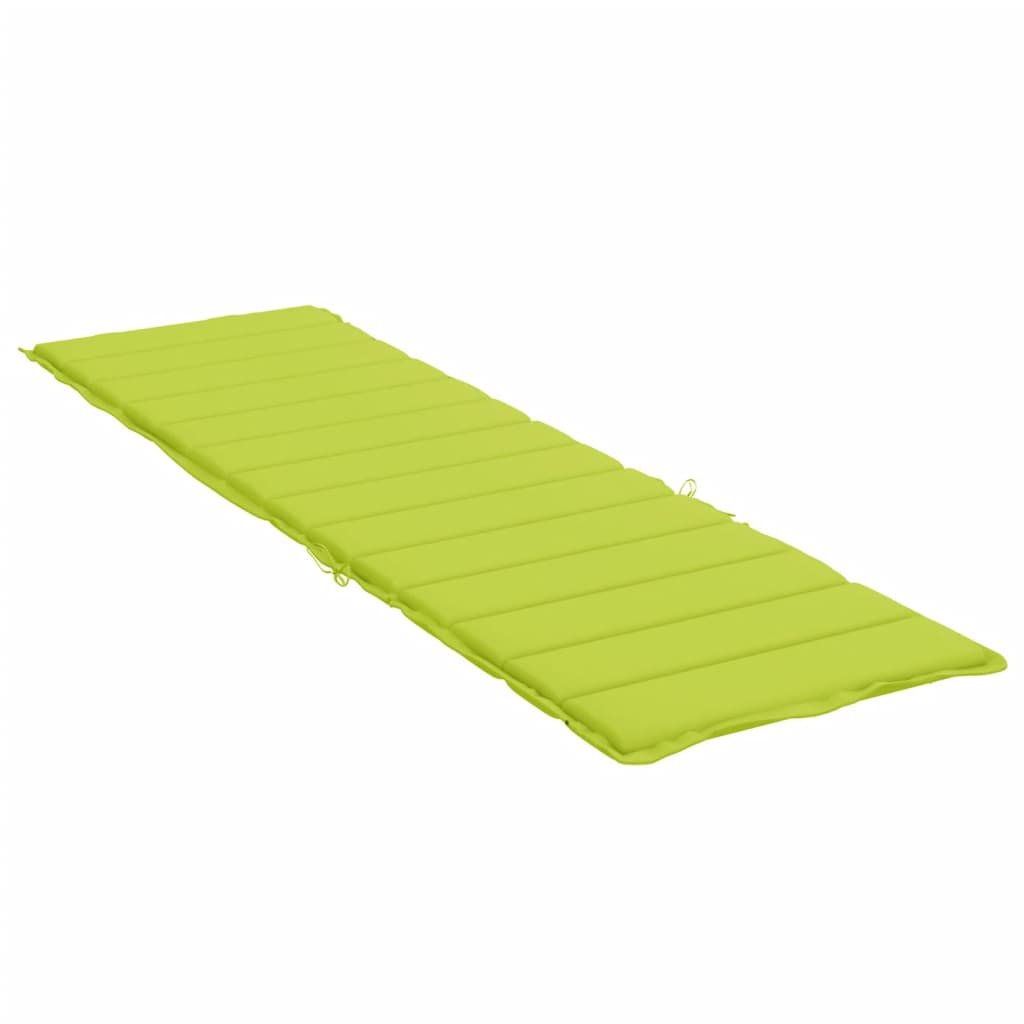 Sun Lounger Cushion Bright Green 200x70x3cm Oxford Fabric