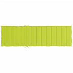 Sun Lounger Cushion Bright Green 200x70x3cm Oxford Fabric