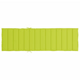 Sun Lounger Cushion Bright Green 200x70x3cm Oxford Fabric - 45-Degree Angle