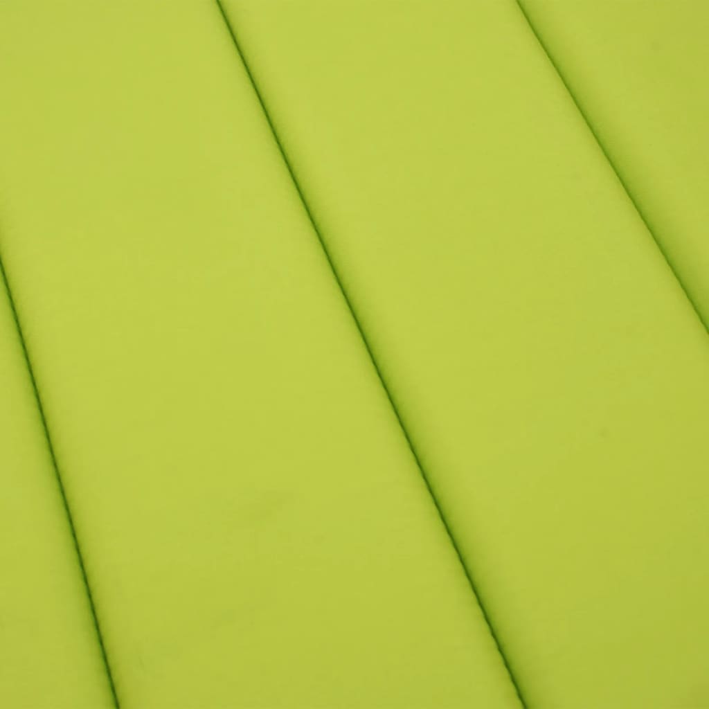 Sun Lounger Cushion Bright Green 200x70x3cm Oxford Fabric