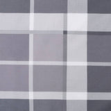 Sun Lounger Cushion Grey Check Pattern 200x70x3cm Oxford Fabric