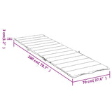 Sun Lounger Cushion Grey Check Pattern 200x70x3cm Oxford Fabric