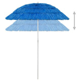 Hawaii Beach Parasol Blue 180 cm - Side View