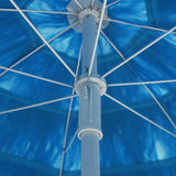 Hawaii Beach Parasol Blue 180 cm - Rear View