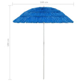 Hawaii Beach Parasol Blue 180 cm - Low Angle