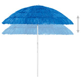 Hawaii Beach Parasol Blue 240 cm - Front View
