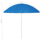 Hawaii Beach Parasol Blue 300 cm - Low Angle