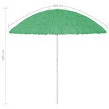 Hawaii Beach Parasol Green 300 cm - Low Angle