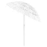 Hawaii Beach Parasol White 180 cm - Side View