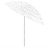Hawaii Beach Parasol White 240 cm - Side View