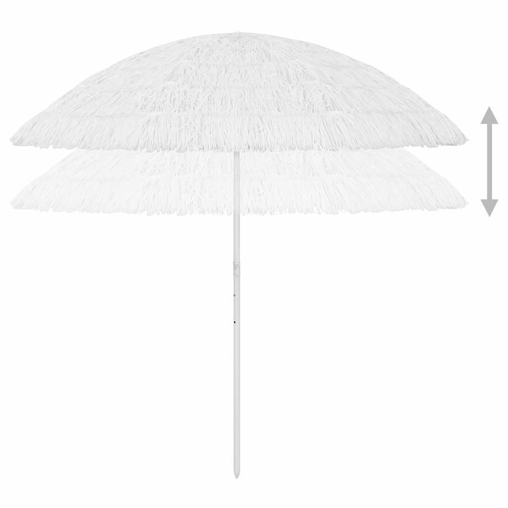 Hawaii Beach Parasol White 300 cm