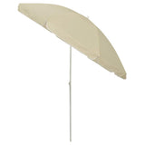 Beach Parasol Sand Yellow 240 cm - Top-Down View