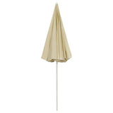 Beach Parasol Sand Yellow 240 cm - 45-Degree Angle