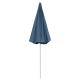 Beach Parasol Blue 240 cm - Top-Down View
