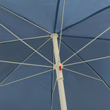 Beach Parasol Blue 240 cm - 45-Degree Angle