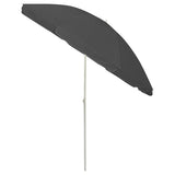 Beach Parasol Anthracite 240 cm - Side View