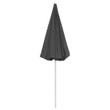 Beach Parasol Anthracite 240 cm - Top-Down View