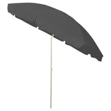 Beach Parasol Anthracite 300 cm - Side View