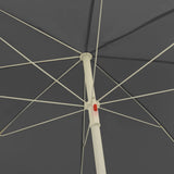 Beach Parasol Anthracite 300 cm - 45-Degree Angle