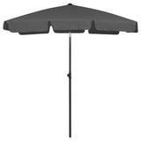 Beach Parasol Anthracite 180x120 cm