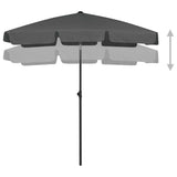 Beach Parasol Anthracite 180x120 cm