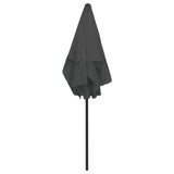 Beach Parasol Anthracite 180x120 cm - 45-Degree Angle