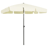 Beach Parasol Sand Yellow 200x125 cm