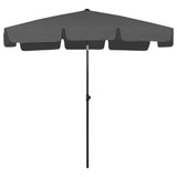 Beach Parasol Anthracite 200x125 cm