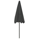 Beach Parasol Anthracite 200x125 cm - 45-Degree Angle