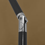 Beach Parasol Taupe 200x125 cm - Close-Up Angle