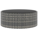 6 Piece Garden Lounge Set with Cushions Poly Rattan Grey