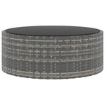 6 Piece Garden Lounge Set with Cushions Poly Rattan Grey