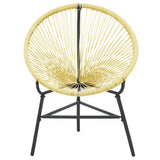Garden Acapulco Chair Poly Rattan Beige - Side View
