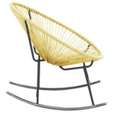 Outdoor Acapulco Chair Poly Rattan Beige - Top-Down View