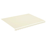 Replacement Fabric for Awning Cream 4.5x3.5 m - Front View