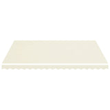 Replacement Fabric for Awning Cream 4.5x3.5 m - Side View